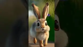 The Tortoise and The Hare #ai #cuteanimals #shortvideo #tortoise #hare #aiart