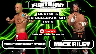 Mack Riley vs Zach Storm - 1/5  | FIGHT NIGHT | #ChampsRow #CawLeague