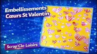 276 Embellissements Scrapbooking : Cœurs pour la St Valentin ! (Pochoirs, Encres et Dies)