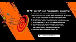 Buy Verified USA Email Address List | High-Quality B2B & B2C Leads for Marketing