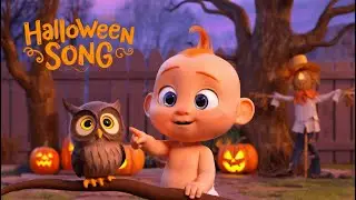 🧙 Halloween Song for Kids | Cute Ghosts, Witches & Pumpkins Dance | 3D Animation