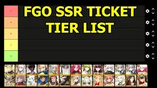 FGO SSR Ticket Tier List