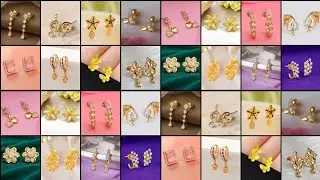 Latest and Beautiful Gold Stud Earrings Design for Women ||Simple Gold Earrings Designs 2026