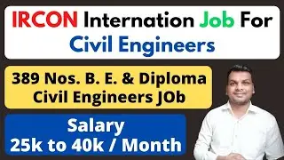 IRCON International Limited Recruitment for Civil Engineer 2022 | Salary 40,000 | Latest Jobs