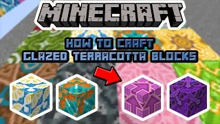 How to craft: All Glazed Terracotta Blocks in Minecraft 1.12