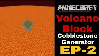 Volcano Block Ep-2 - Cobblestone Generator - Minecraft Pocket Edition |in Hindi | FF All-ROUNDER