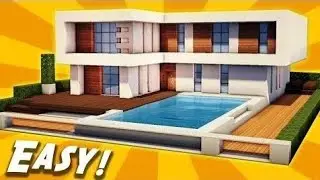 Minecraft Tutorial modern house simple modern house Minecraft tutorials
