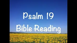 Псалом 19 &mdash; перевод NIV (чтение Библии с отрывками из Писания/словами)