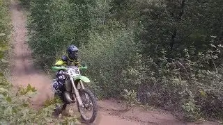 Weekend Fun Dirt Biking in Sand Pit