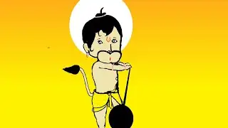 How to make hanuman painting #trending #art #drawing #mspaint #computerpaint #imageeditingsoftware