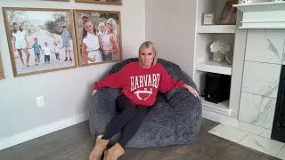 GOHOROS Giant Bean Bag Chair for Adults & Kids &ndash; Oversized Shell-Shaped BeanBag Couch
