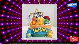 3256806728154907 13Pcs set Pokemon Cake Topper Anime Figure Pikachu Party Happy Birthda