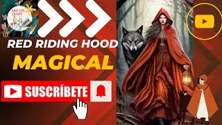 Magical change over of Little Red riding Hood sketching & painting diary Graphic design kids cartoon