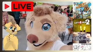 rex is playing some sunset overdrive - fursuit & furry vtuber!