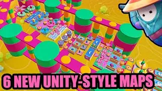 6 BEST UNITY STYLE Fall Guys Creative Maps