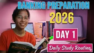 Day 1/30 Target | My Daily Study Routine | Banking Exam 2026