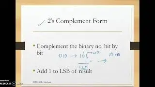 Signed Numbers rep_2's Complement and Signed Magnitude forms