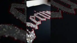 How To Create Rhinestone & Glitter HTV Designs #shorts #rhinestones #cricut #htv