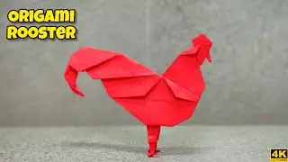 Origami Rooster | Origami Cock | Origami tutorial | Paper craft