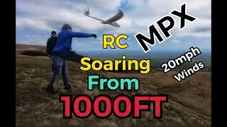 RC Soaring - Multiplex Easy Glider 4 - 20MPH Winds - 1000FT