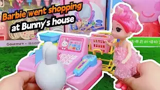 Barbie Goes Shopping at the Bunny Supermarket 🛍️  Pet Shop & Makeup Fun with Toy Unboxing Highlight
