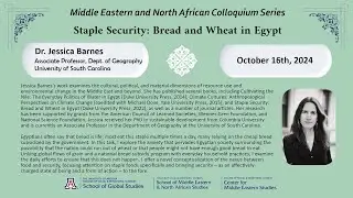 Staple Security: Bread and Wheat in Egypt