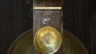 Sound Bath ASMR Quick Reset 🔔  ✨ #soundbowl #stress #meditationshorts #tibetanbowl
