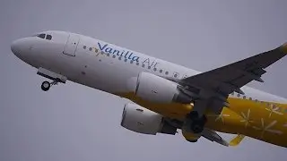 Vanilla Air Airbus A320-200 JA01VA Takeoff from NRT 34R