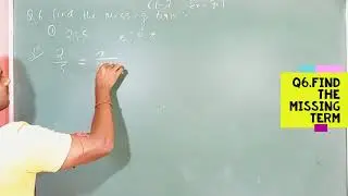 CL-7 MATHS EX-9.1 Q N0.6(i) MISSING TERM IN PROPORTION