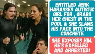 ENTITLED JERK GRABBED GIRL IN THE POOL SO SHE GOT HIM EXPELLED, ARRESTED & RUINED HIS WHOLE LIFE!