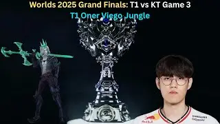 Worlds 2025 Grand Finals: T1 vs KT Game 3 (T1 Oner Viego Jungle POV)