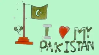 How To Draw 14 August Drawing || 14 August Drawing Pakistan Independence Day || Colourful Drawing