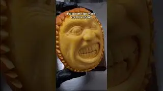 Pumpkin Carving 🎃| Food Art Idea |#foodart #shorts