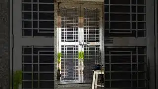 modern stainless steel door design