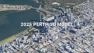 Video Flythrough of Perth 3D Mesh Model created by Aerometrex and captured in 2025