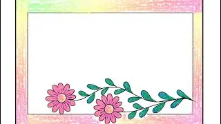 Beautiful Page Border Design /Front Page Design for Projects / Notebooks #borderpattern #planner