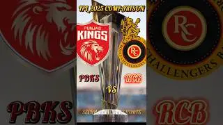 PBKS vs RCB Team Ipl 2025 Stats Comparison #cricket #ipl2025 #pbks #rcb