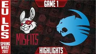 Misfits vs Roccat Game 1 Highlights - EU LCS W9D2 Spring 2017 - MSF vs ROC G1