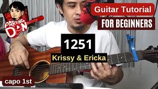 1251 guitar tutorial |  KRISSY & ERICKA - with intro fingerpick style