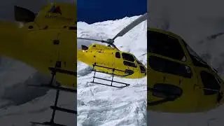 A Helicopter Journey from Everest Camp 2🚁 #viralvideo #everest #teameverest #viral #mounteverest