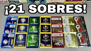 *ABRIMOS 21 SOBRES* DE LAS ÚLTIMAS 7 COPA AMÉRICA
