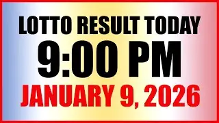 Lotto Result Today 9pm Draw January 9 2026 Swertres Ez2 PCSO
