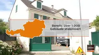 URETEK im Einsatz: Setzungsrisse wegen Trockenheit - Stabilisierung eines beschädigten Hauses