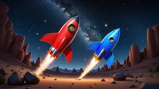 Six Toy Rockets Zoom to Space | Fun Space Song for Kids | Preschool Learning & Counting Rhyme