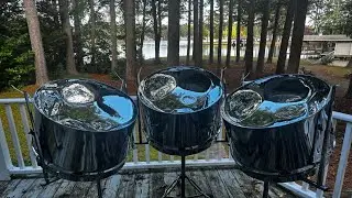 Low B Triple Guitar Steel Pans