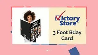 VictoryStore Jumbo 3-Foot Custom Birthday Card - Create a Unique and Memorable Birthday Surprise