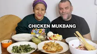 CHICKEN AND SINGJU  MUKBANG/KOMPRET SINGJU/HEALTHY SALAD AND VEGGIES/TANGKHUL MUKBANG