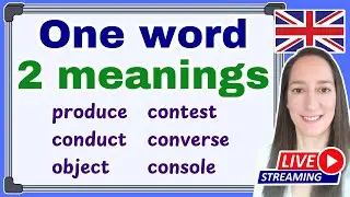 One Word, Two Meanings! - different meaning and pronunciation