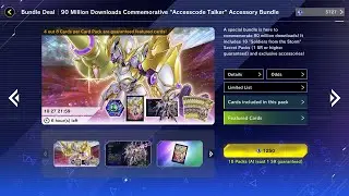 Yu-Gi-Oh! Master Duel 90 Million Downloads Commemorative &ldquo;Accesscode Talker&rdquo;Accessory Bundle Opening