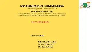 Machine Vision System | CAD CAM and Robotics | SNS Institutions